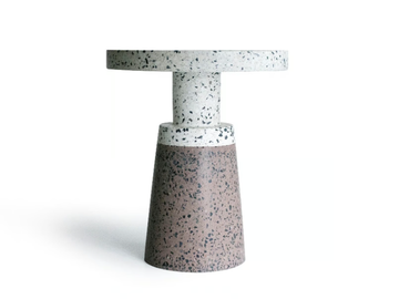 TERRA INCOGNITA - Round concrete coffee table by URBI et ORBI - view 2